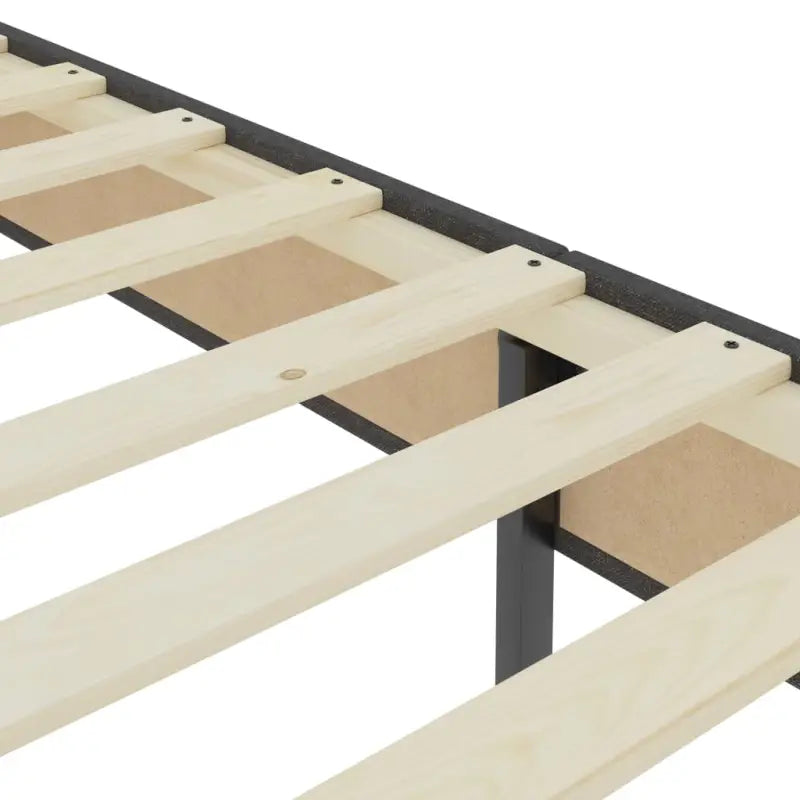 Donkergrijs materiaal bedframe met elegant ontwerp en duurzame constructie - Bedden & bedframes