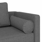 Donkergrijze chaise longue met comfortabel kussen voor ontspanning - Chaises longues