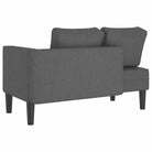 Donkergrijze chaise longue met comfortabel kussen voor ontspanning - Chaises longues