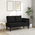 Donkergrijze chaise longue met comfortabel kussen voor ontspanning - Zwart / 1 - Chaises longues