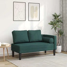 Donkergrijze chaise longue met comfortabel kussen voor ontspanning - Donkergroen / 1 - Chaises longues