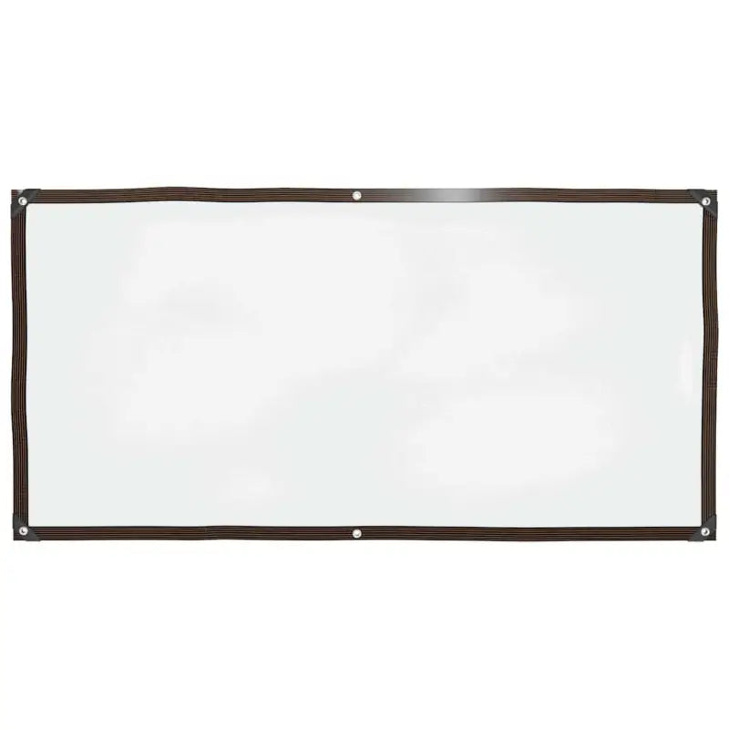 Doorzichtige zeildoek met zwart lint en vier hoeken voor bescherming - 1 x 2 m / 1 - Afdekdoeken