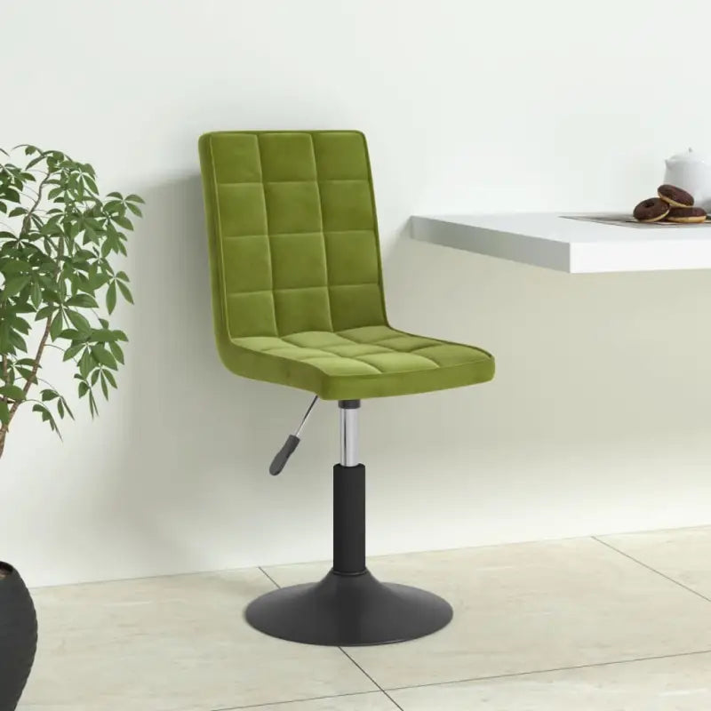 Draaibare eetstoelen met fluweel voor een moderne keukenstijl - Lichtgroen / 6 - Eetkamerstoelen