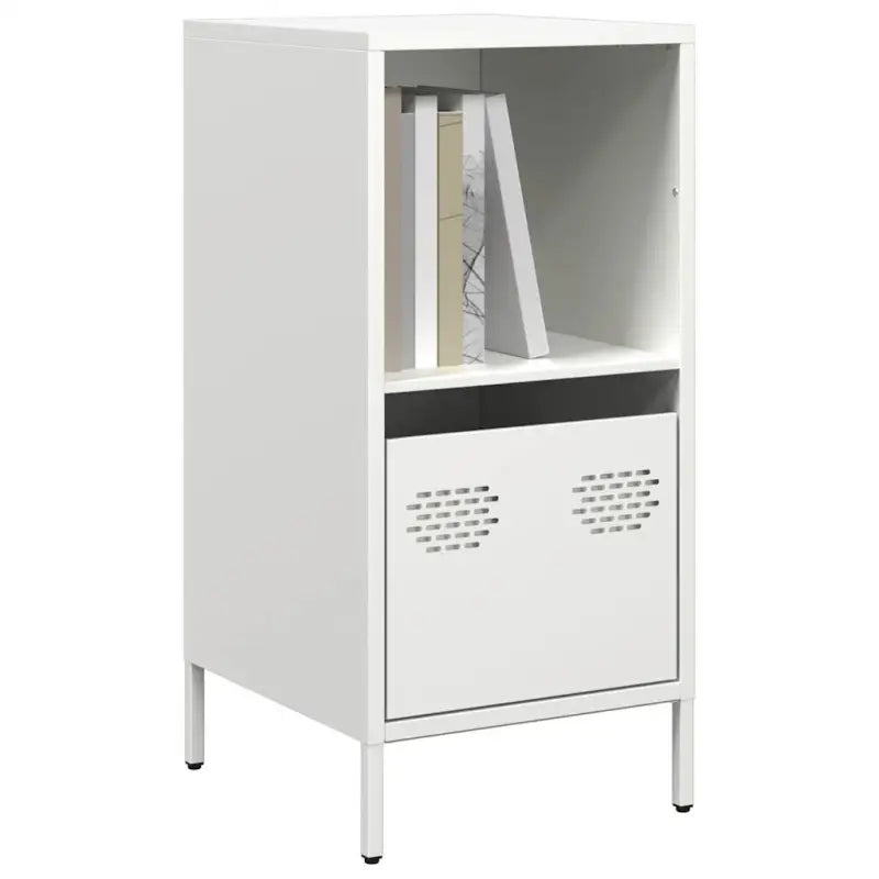 Dressoir met stevig tafelblad van koudgewalst staal - Wit / 1 / 35 cm - Dressoirs & buffetkasten