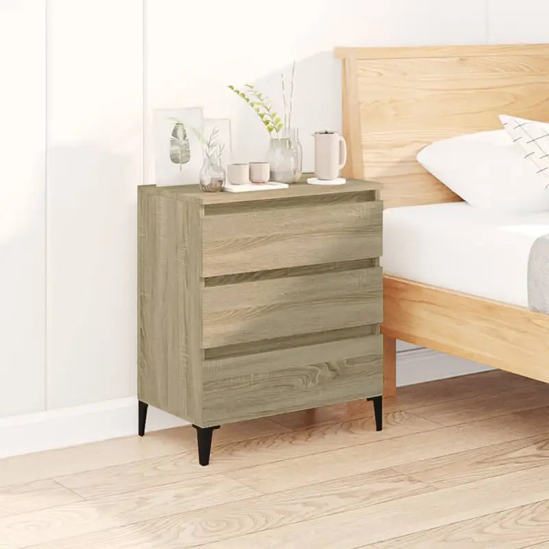Dressoir van bewerkt hout met minimalistisch design en hoge kwaliteit - Sonoma eiken / 1 - Dressoirs & buffetkasten