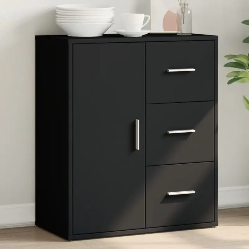 Dressoirs en buffetkasten van bewerkt hout met trendy en duurzaam design - Zwart / 1 - Dressoirs & buffetkasten