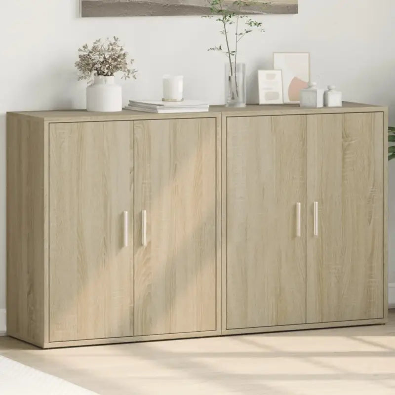 Dressoirs en buffetkasten van bewerkt hout met trendy en praktische uitstraling - Sonoma eiken / 1 - Dressoirs &