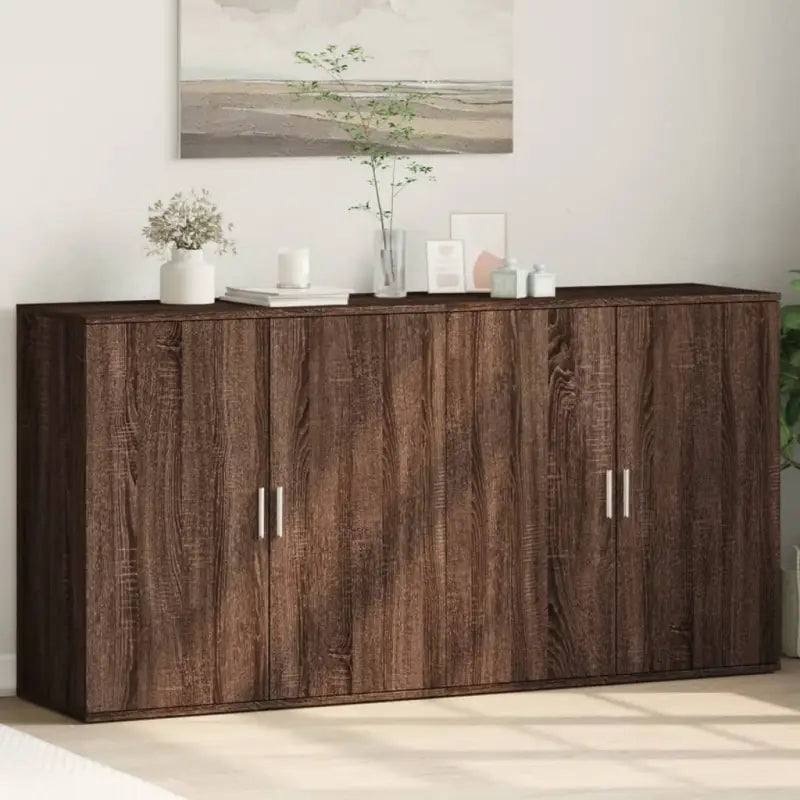 Dressoirs en buffetkasten van bewerkt hout voor een stijlvol interieur - bruin eikenkleur / 1 - Dressoirs & buffetkasten