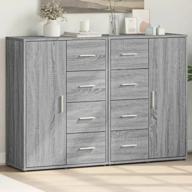 Dressoirs en buffetkasten van bewerkt hout voor een trendy interieur - Grijs sonoma / 1 - Dressoirs & buffetkasten