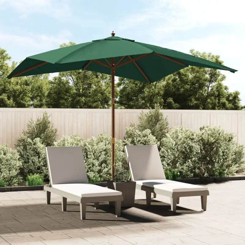 Duurzame parasol met uv-bescherming voor schaduw en bescherming - Groen / 1 - Parasols en zonneschermen