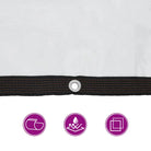 Duurzame PE-plantenhoes met zwart lint en zesrijige machinesteeklijnen - Mulch