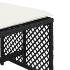 Duurzame poly rattan tuinkrukken voor een comfortabele zitervaring - Tuinpoefs