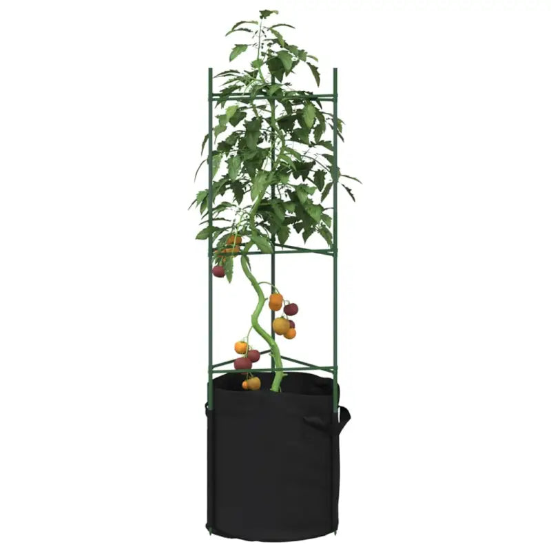 Duurzame verstelbare Tomatenkooi voor ondersteuning van planten - 116 cm / 8 / met zak - Plantenstandaarden