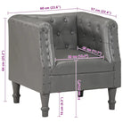 Echt geitenleer fauteuil met massief mangohout voor ultiem comfort - Fauteuils & Relaxfauteuils