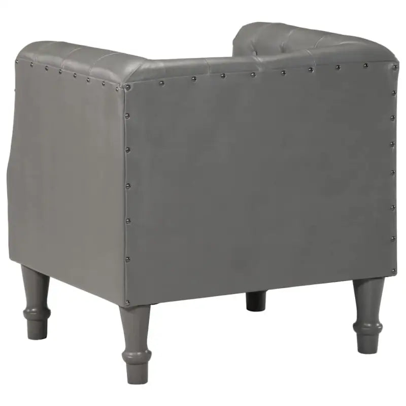 Echt geitenleer fauteuil met massief mangohout voor ultiem comfort - Fauteuils & Relaxfauteuils