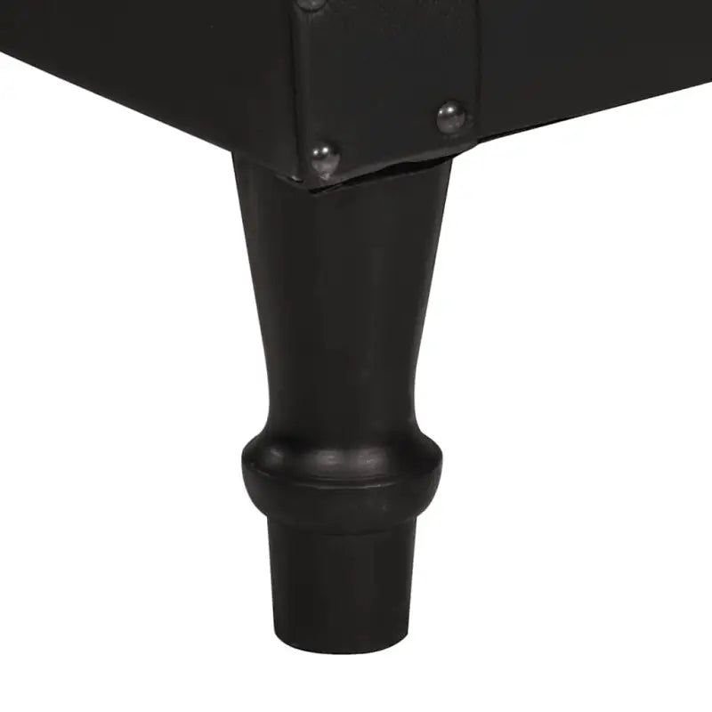 Echt geitenleer fauteuil met massief mangohout voor vintage stijl - Fauteuils & Relaxfauteuils