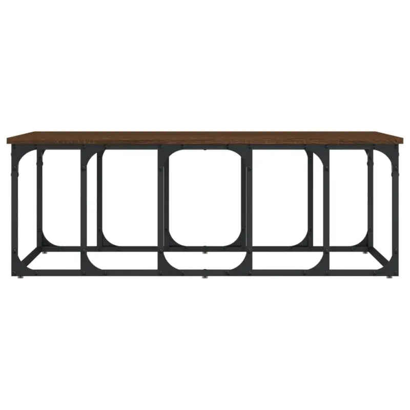 Echte salontafel met bewerkt hout voor een elegante woonkamer - Salontafels