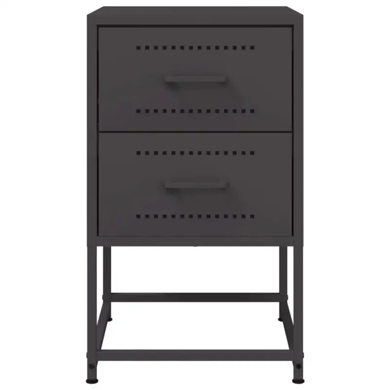 Eenvoudig schoon nachtkastje met industriële uitstraling en duurzaam staal - Nachtkastjes