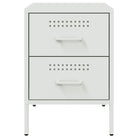 Eenvoudig schoon nachtkastje met industriële uitstraling van stevig staal - Nachtkastjes