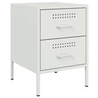 Eenvoudig schoon nachtkastje met industriële uitstraling van stevig staal - Nachtkastjes