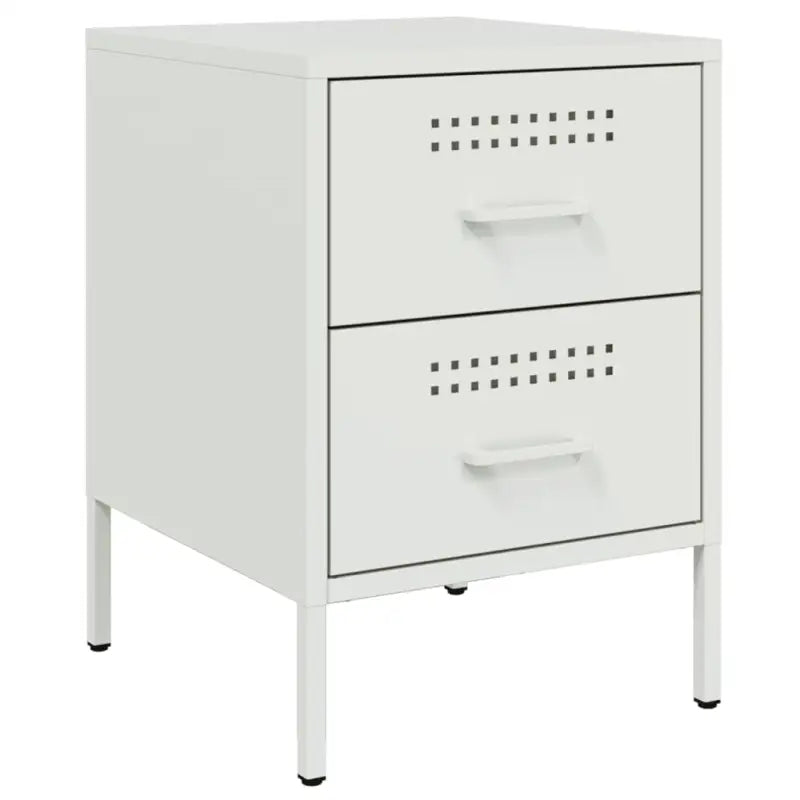 Eenvoudig schoon nachtkastje met industriële uitstraling van stevig staal - Nachtkastjes