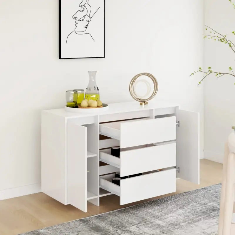 Eenvoudige Bezocht Bewerkt Hout Dressoir met Modern Design - Dressoirs & buffetkasten