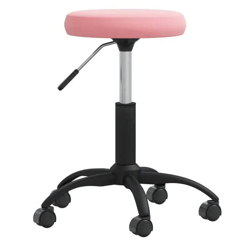 Eetkamerstoel met fluwelen bekleding en stevig stalen frame - Roze / 1 - Eetkamerstoelen