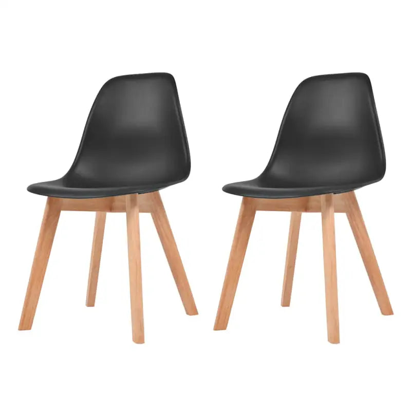 Eetkamerstoelen met elegant ontwerp en levering bevat erg eenvoudig - Zwart / 2 - Eetkamerstoelen