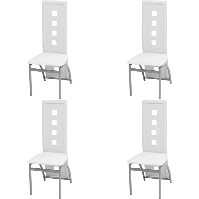 Eetkamerstoelen met ergonomisch ontwerp levering bevat stijlvolle en tijdloze look - Wit / 4 - Eetkamerstoelen