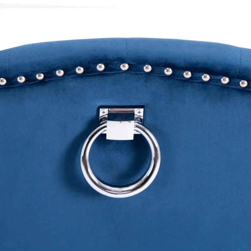 Eetkamerstoelen van massief rubberwood met zacht fluwelen bekleding - Eetkamerstoelen