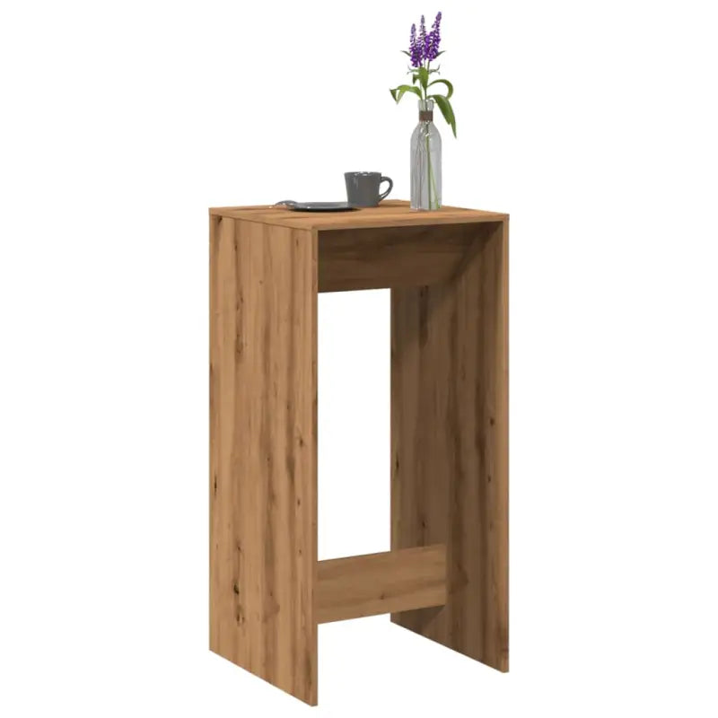 Eettafel van bewerkt hout in Grijs Sonoma voor duurzame stijl - artisanaal eikenkleurig / 1 / 51 cm - Eettafels