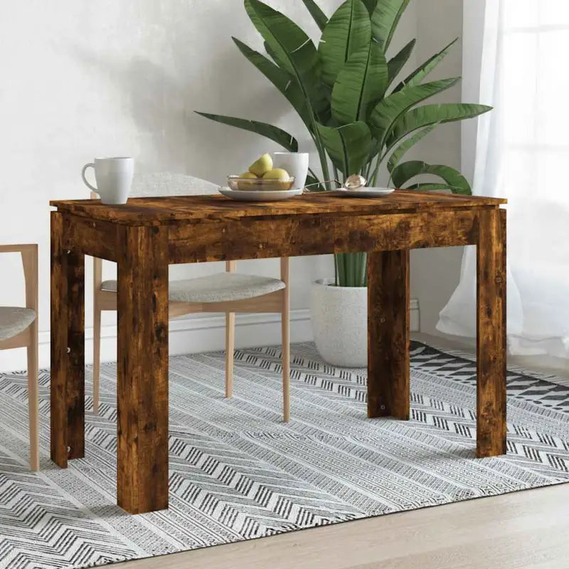 Eettafel van bewerkt hout voor elegante maaltijden in je woonkamer - Gerookt eiken / 1 - Eettafels