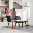 Elegant donker patchwork relaxstoel met modern ontwerp - Fauteuils & Relaxfauteuils
