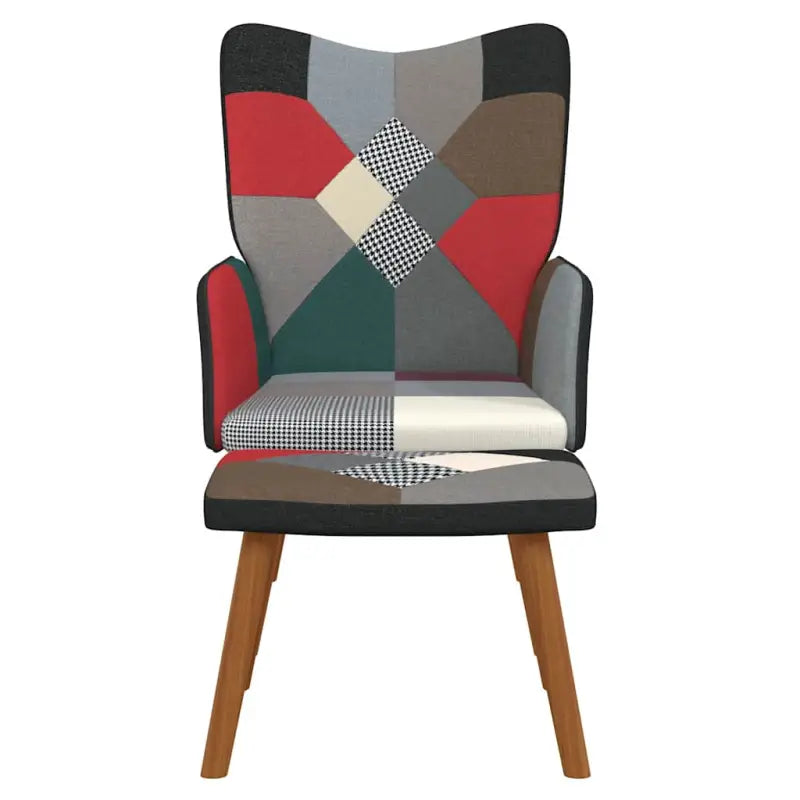 Elegant donker patchwork relaxstoel met modern ontwerp - Fauteuils & Relaxfauteuils