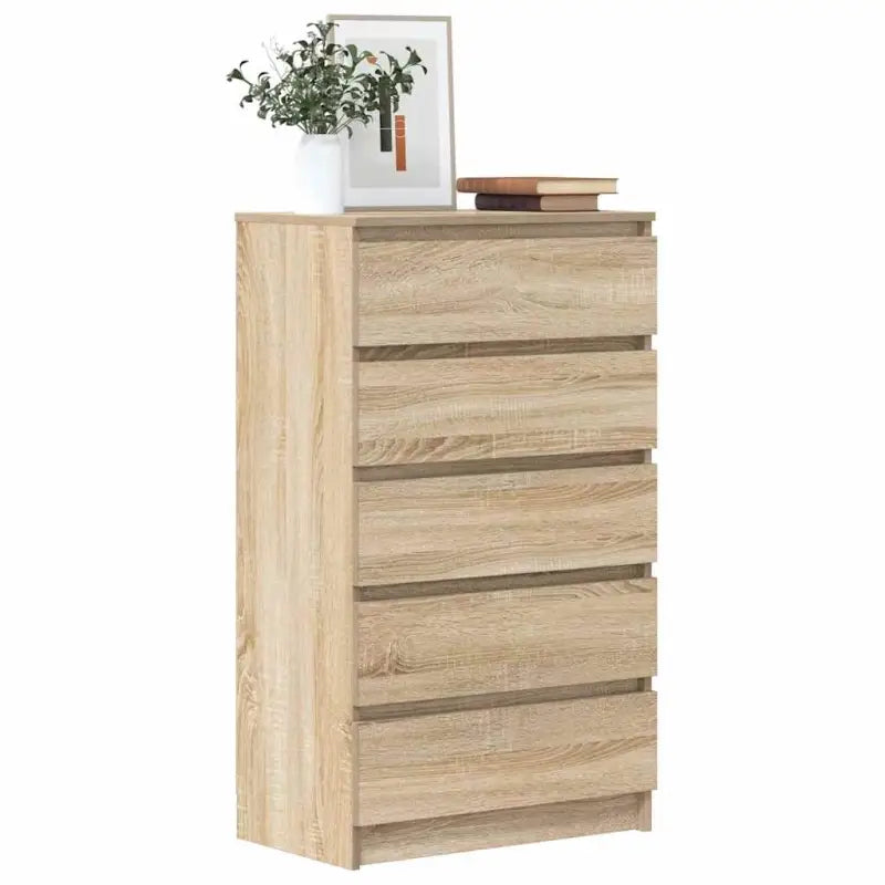 Elegant dressoir van bewerkt hout dat gemakkelijk schoon te maken - Sonoma eiken / 1 - Dressoirs & buffetkasten