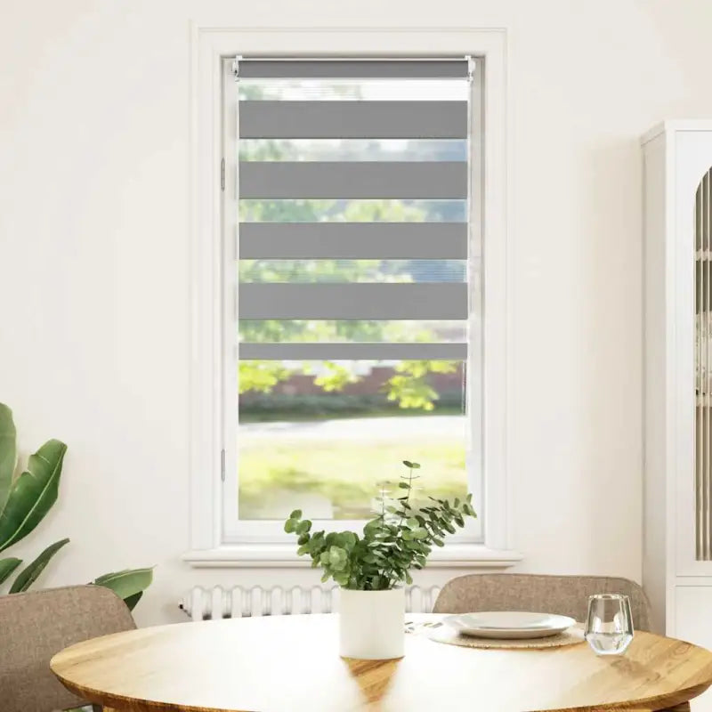 Elegant duo rolgordijn voor een moderne en stijlvolle woning - Grijs / 60 x 120 cm - Jaloezieën & rolgordijnen
