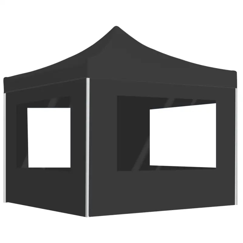Elegant partytent met oxford stof en pvc ramen voor zware regen - Antraciet / 3 x 3 m / 1 - Partytenten & prieëlen