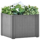 Elegant zelfwatergevende bloempot voor binnen en buitengebruik - Grijs / 43 x 43 x 33 cm / 1 - Bloempotten &