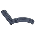 Elegante chaise longue met roestvrijstalen poten en comfortabele salomons - Grijs / 1 - Chaises longues