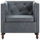 Elegante Chesterfield fauteuil met stevig houten frame voor elke ruimte - Fauteuils & Relaxfauteuils