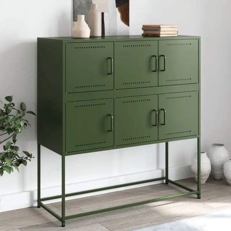 Elegante dressoir van duurzaam staal voor een moderne uitstraling - Groen / 1 - Dressoirs & buffetkasten