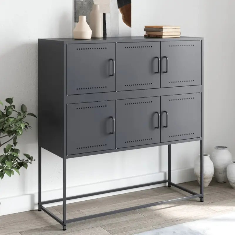 Elegante dressoir van duurzaam staal voor een moderne uitstraling - Antraciet / 1 - Dressoirs & buffetkasten