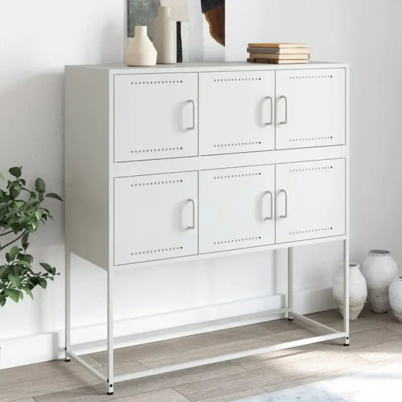 Elegante dressoir van duurzaam staal voor een moderne uitstraling - Wit / 1 - Dressoirs & buffetkasten