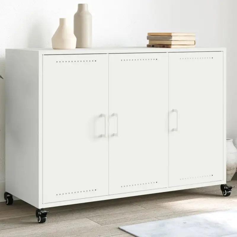 Elegante dressoir van duurzaam staal voor een stijlvolle woonkamer - Wit / 1 - Dressoirs & buffetkasten