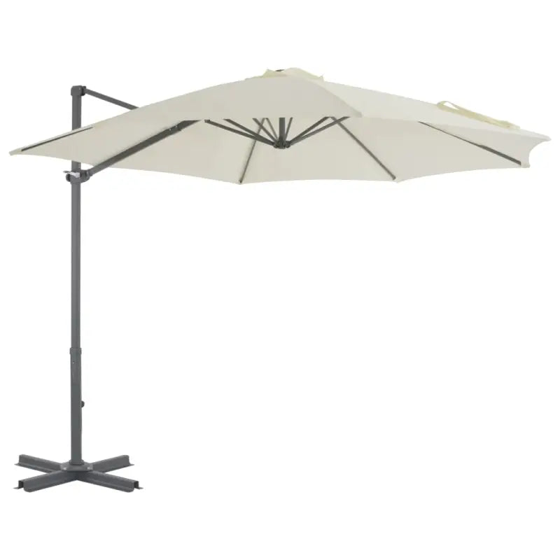 Elegante hangende parasol met aluminium paal voor schaduw en UV-bescherming - Zand / 300 x 238 cm / 1 - Parasols