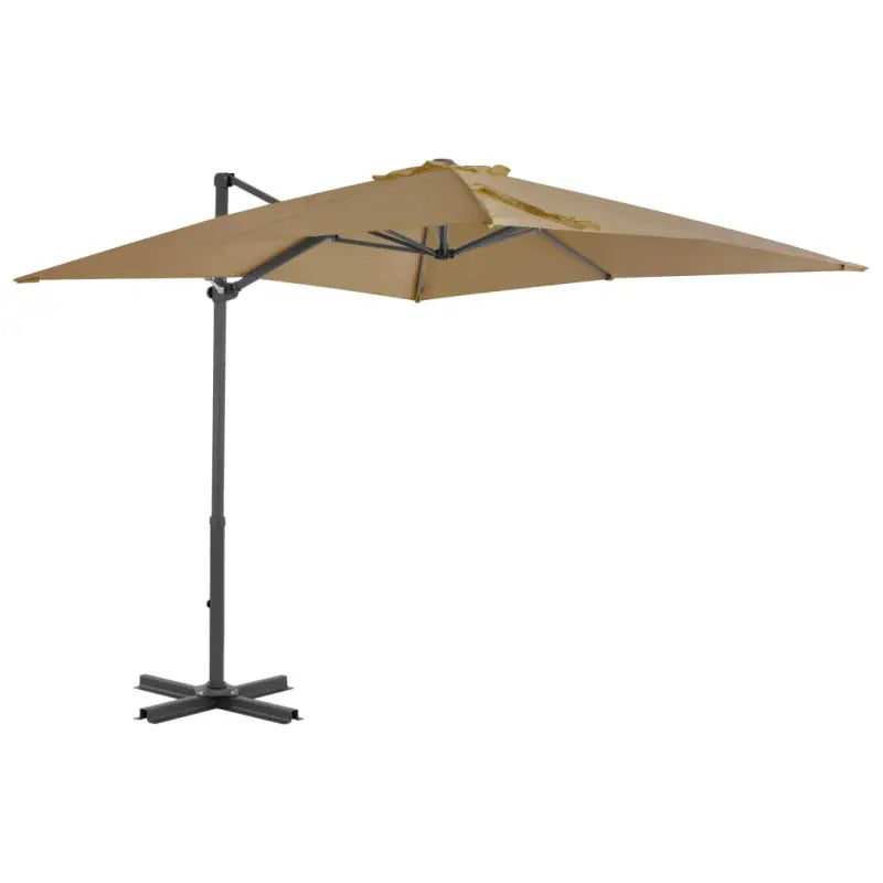 Elegante hangende parasol met aluminium paal voor schaduw en UV-bescherming - Taupe / 250 x 250 cm / 1 - Parasols