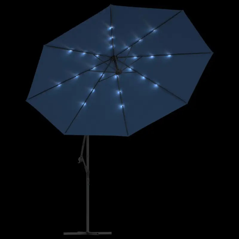 Elegante hangende parasol met LED-verlichting voor schaduw en UV-bescherming - Parasols en zonneschermen