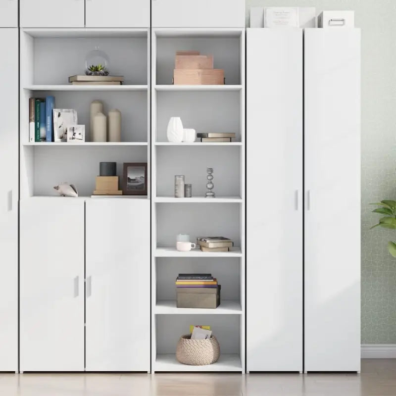 Elegante hoge kast voor je bestaande interieur gemakkelijk schoon te maken - Wit / 1 - Dressoirs & buffetkasten