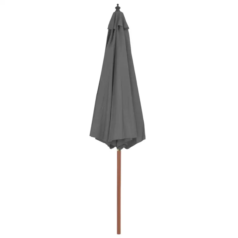 Elegante houten parasol met UV-bescherming en stevige houten paal - Parasols en zonneschermen