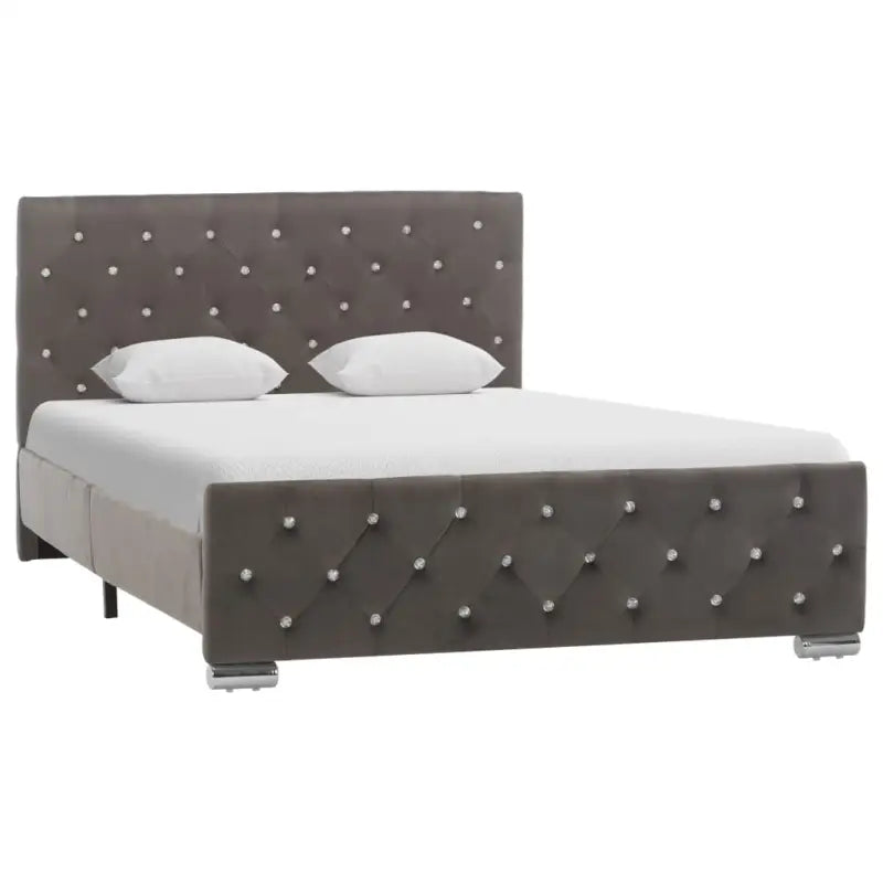 Elegante Klassieke Bedframe voor een Charmante Slaapkamer - Grijs / 120 x 200 cm - Bedden & bedframes
